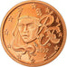 France, 2 Euro Cent, 2002, BE, MS(65-70), Copper Plated Steel, KM:1283