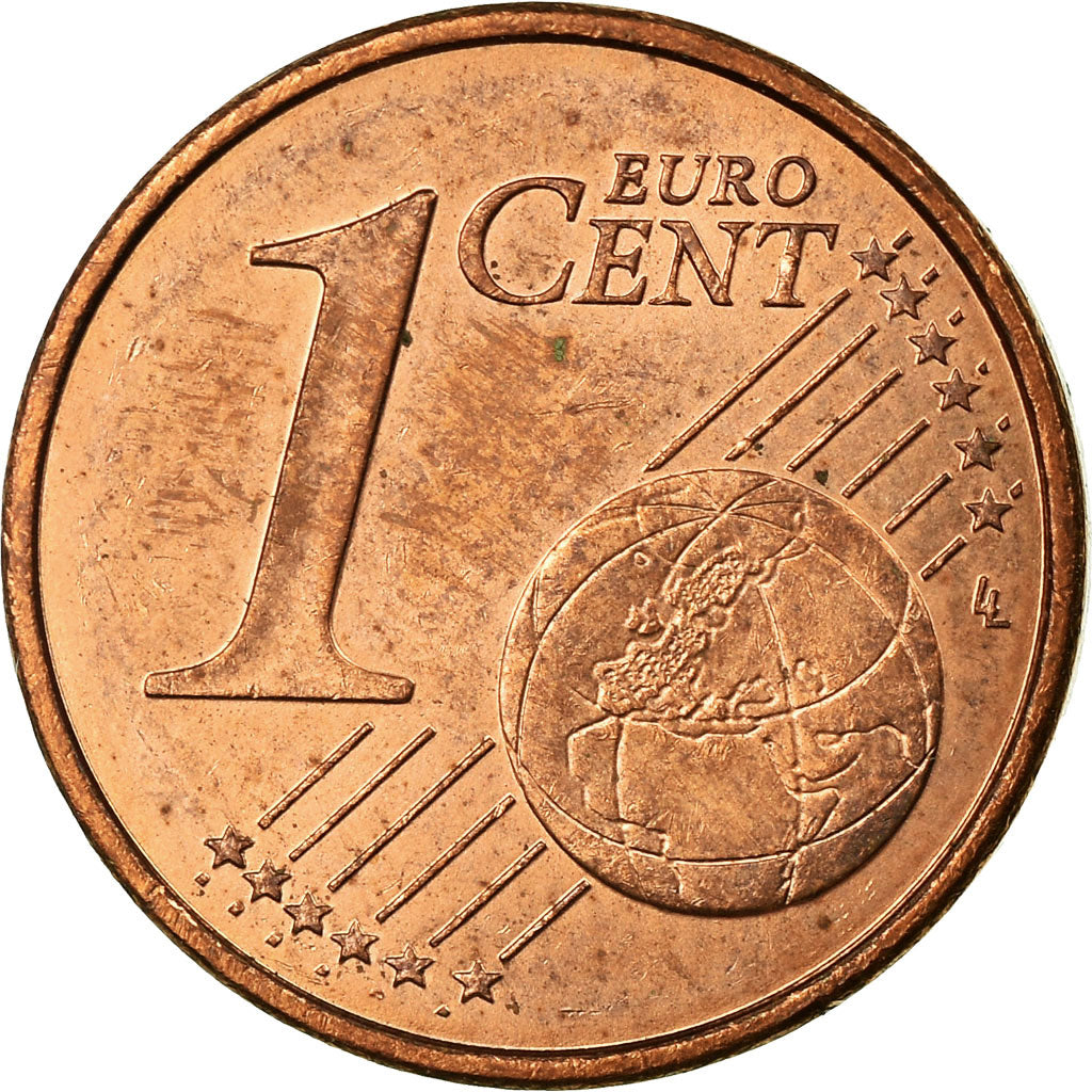 France, Euro Cent, 2002, EF(40-45), Copper Plated Steel, KM:1282