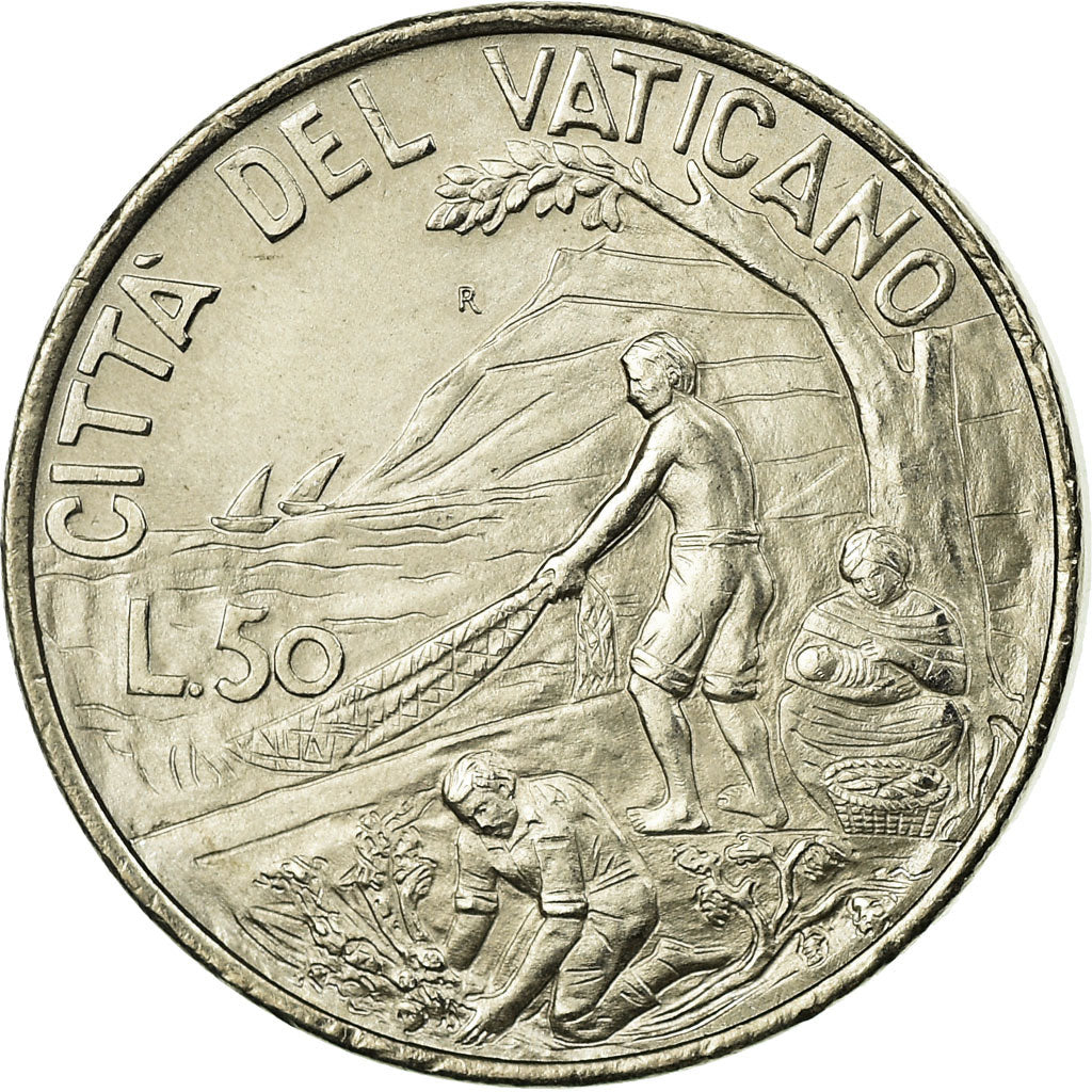 Moneda, CIUDAD DEL VATICANO, John Paul II, 50 Lire, 1999, Rome, SC, Cobre -