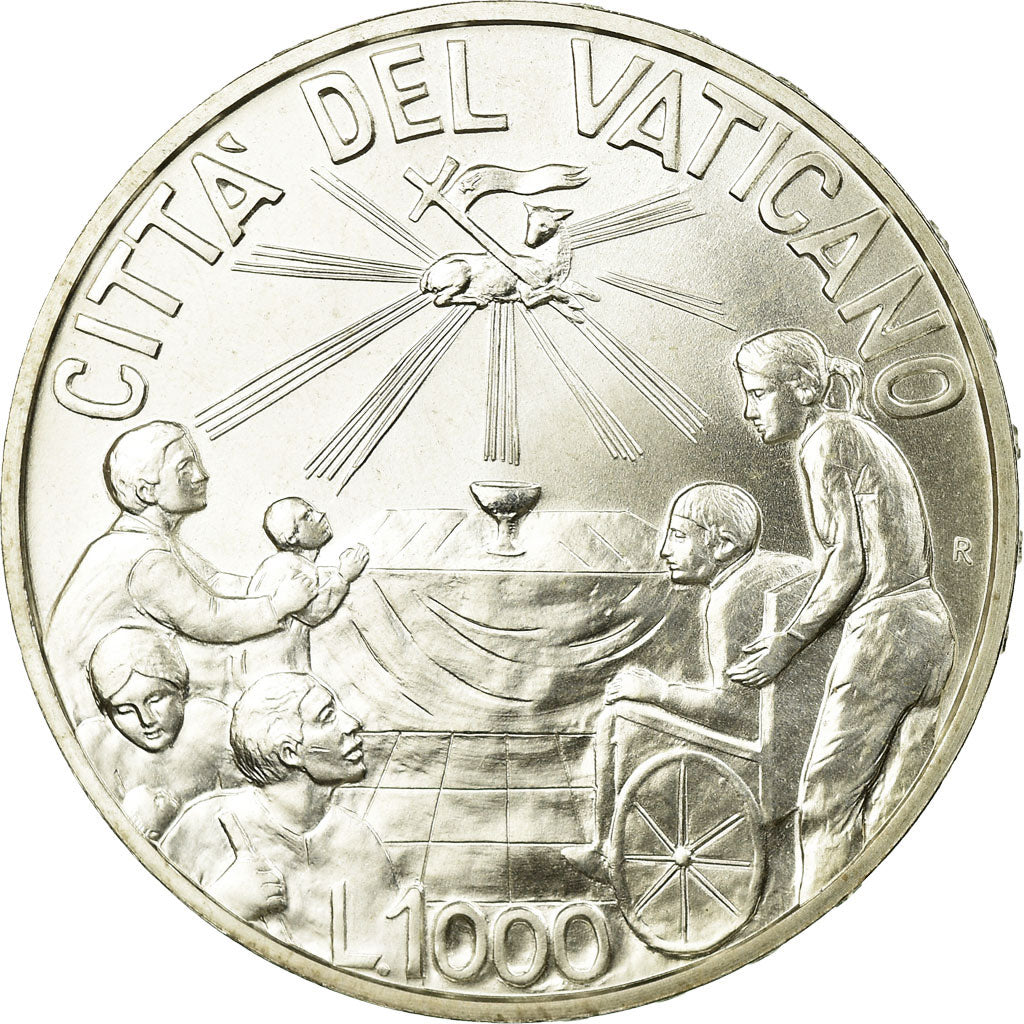 Monnaie, Cité du Vatican, John Paul II, 1000 Lire, 1999, Rome, SPL, Argent