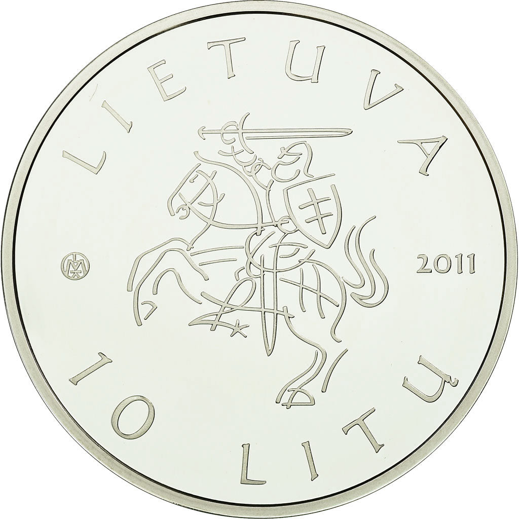 Moneta, Litwa, 10 Litu, 2011, BE, MS(65-70), Srebro, KM:175