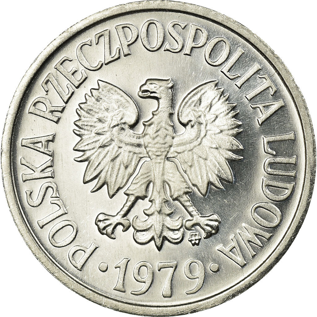 Moneta, Polonia, 20 Groszy, 1979, Warsaw, FDC, Alluminio, KM:A47
