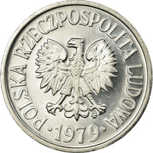 Moneta, Polonia, 20 Groszy, 1979, Warsaw, FDC, Alluminio, KM:A47