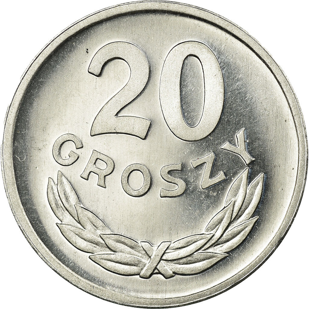 Moneta, Polonia, 20 Groszy, 1979, Warsaw, FDC, Alluminio, KM:A47