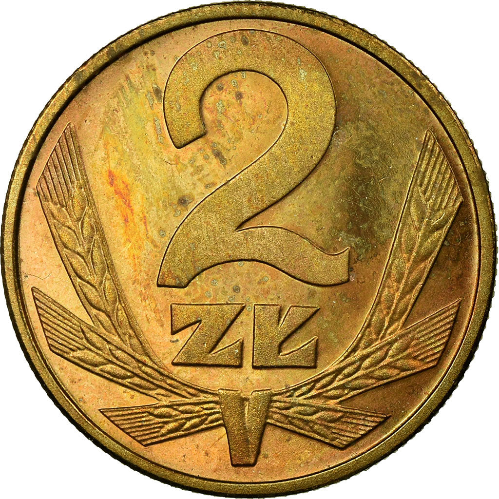 Münze, Polen, 2 Zlote, 1979, Warsaw, VZ, Messing, KM:80.1