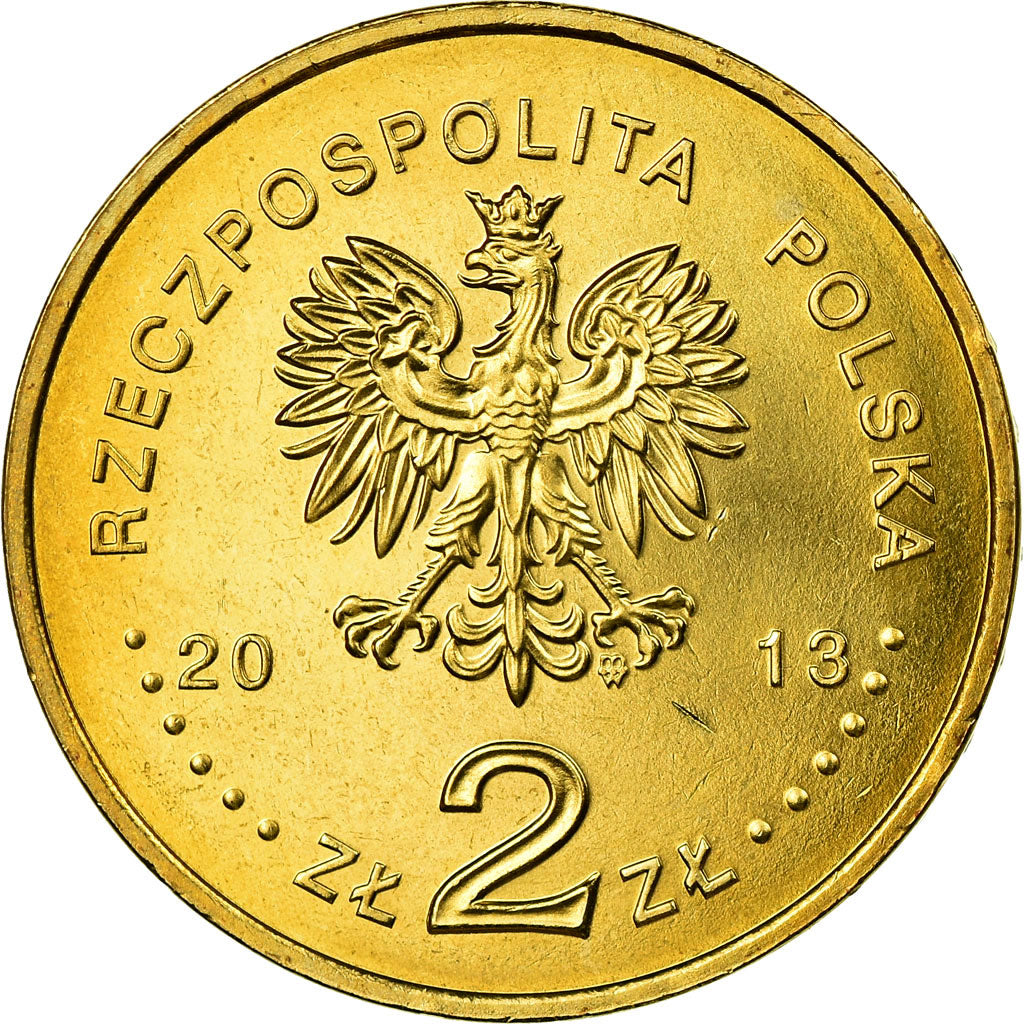 Coin, Poland, 2 Zlotych, 2013, Warsaw, MS(65-70), Copper-Aluminum-Nickel, KM:859