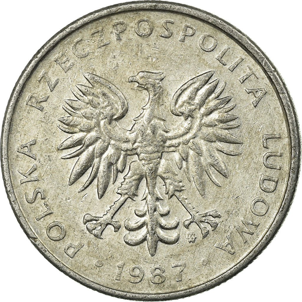 Munten, Polen, 50 Groszy, 1987, Warsaw, FR, Aluminium, KM:48.2
