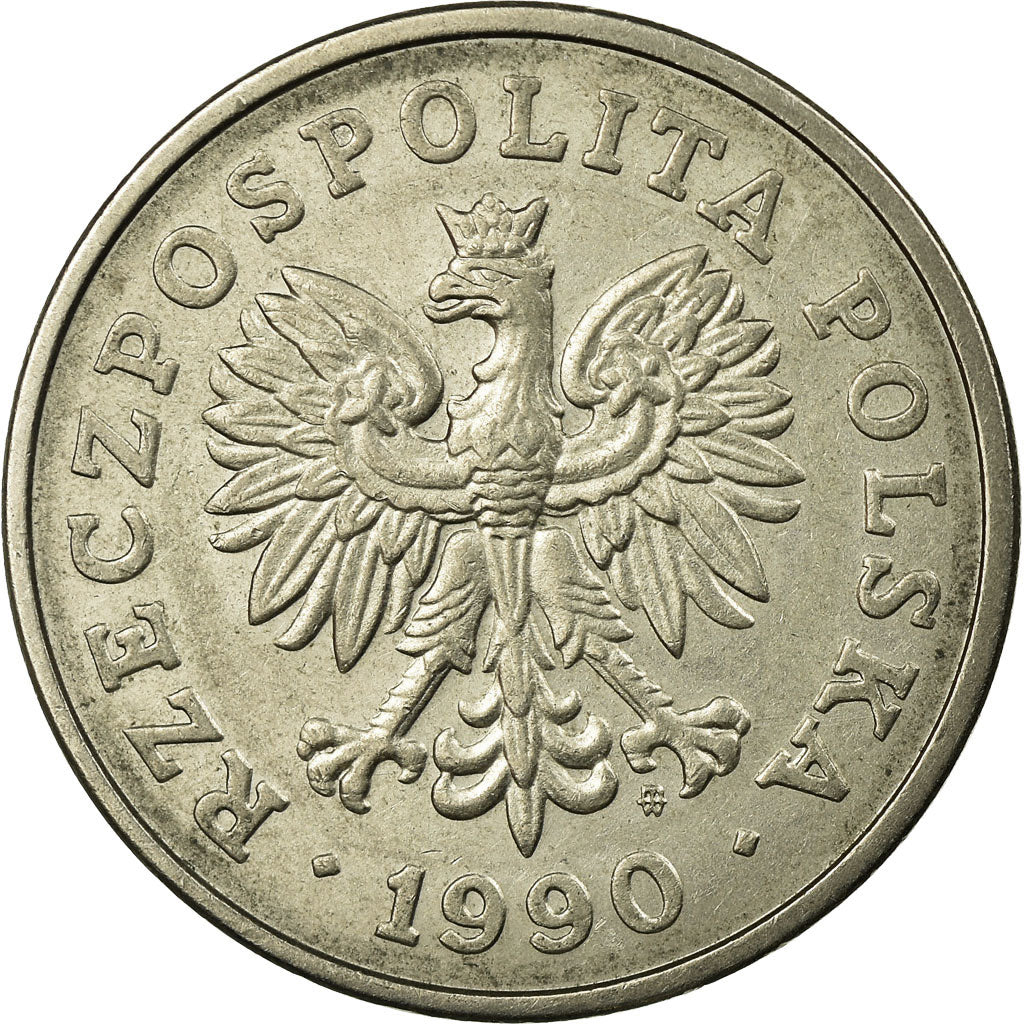 Coin, Poland, 50 Zlotych, 1990, Warsaw, VF(30-35), Copper-nickel, KM:216