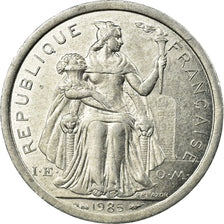 Coin, New Caledonia, Franc, 1985, Paris, MS(63), Aluminum, KM:10
