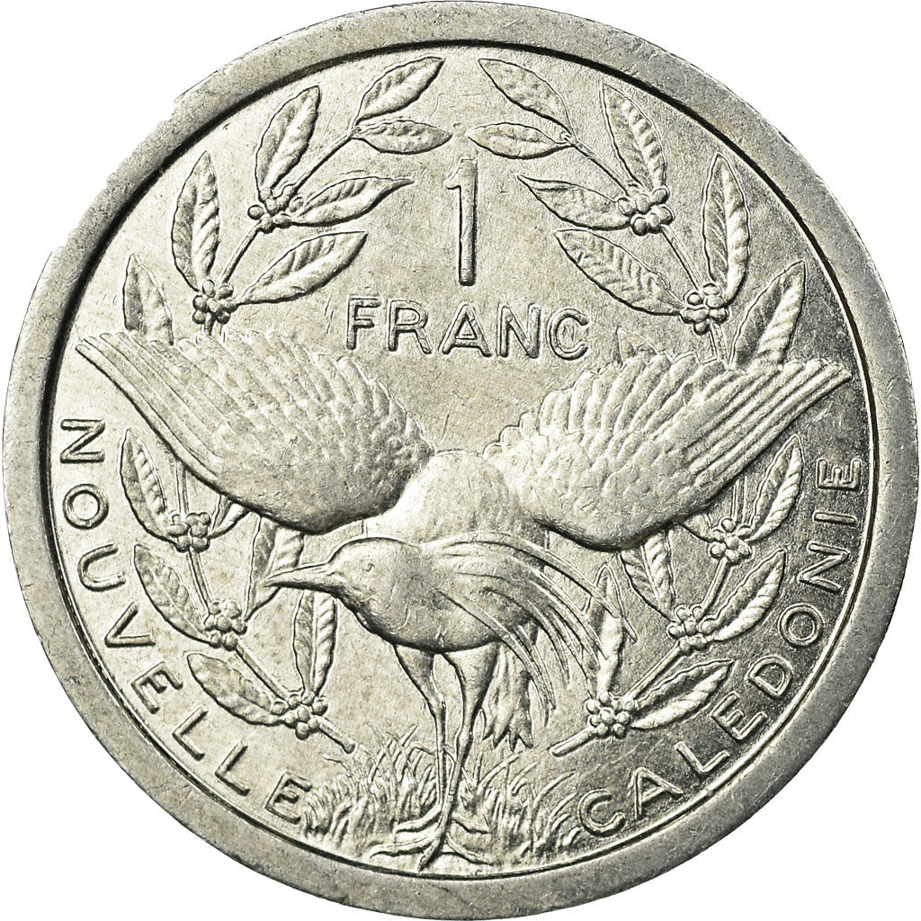 Coin, New Caledonia, Franc, 1985, Paris, MS(63), Aluminum, KM:10