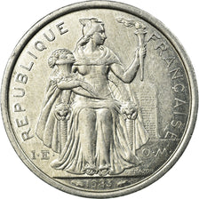 Coin, New Caledonia, 2 Francs, 1983, Paris, MS(63), Aluminum, KM:14