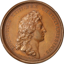 FRANCE, History, Louis XIV, Medal, AU(55-58), Mauger, Copper, 41, 29.00