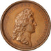 FRANCE, History, Louis XIV, Medal, AU(55-58), Mauger, Copper, 41, 29.00
