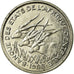 Coin, Central African States, 50 Francs, 1988, Paris, AU(55-58), Nickel, KM:11