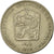 Moneta, Czechosłowacja, 2 Koruny, 1975, VF(30-35), Miedź-Nikiel, KM:75
