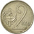 Moneda, Checoslovaquia, 2 Koruny, 1975, BC+, Cobre - níquel, KM:75