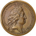 Frankreich, Medal, Louis XIV, History, Mauger, VZ, Kupfer, Divo:275