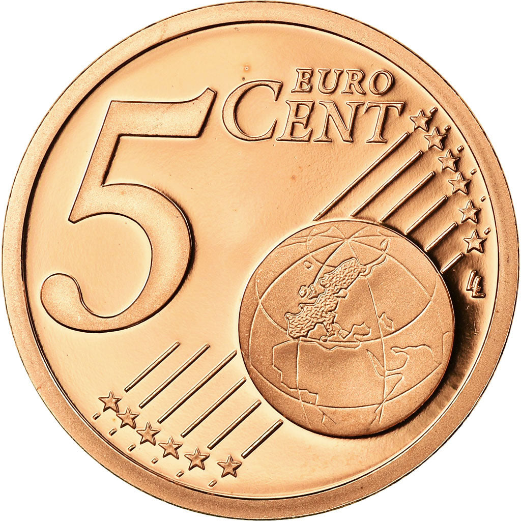 Frankrijk, 5 Euro Cent, 2007, BE, FDC, Copper Plated Steel, KM:1284