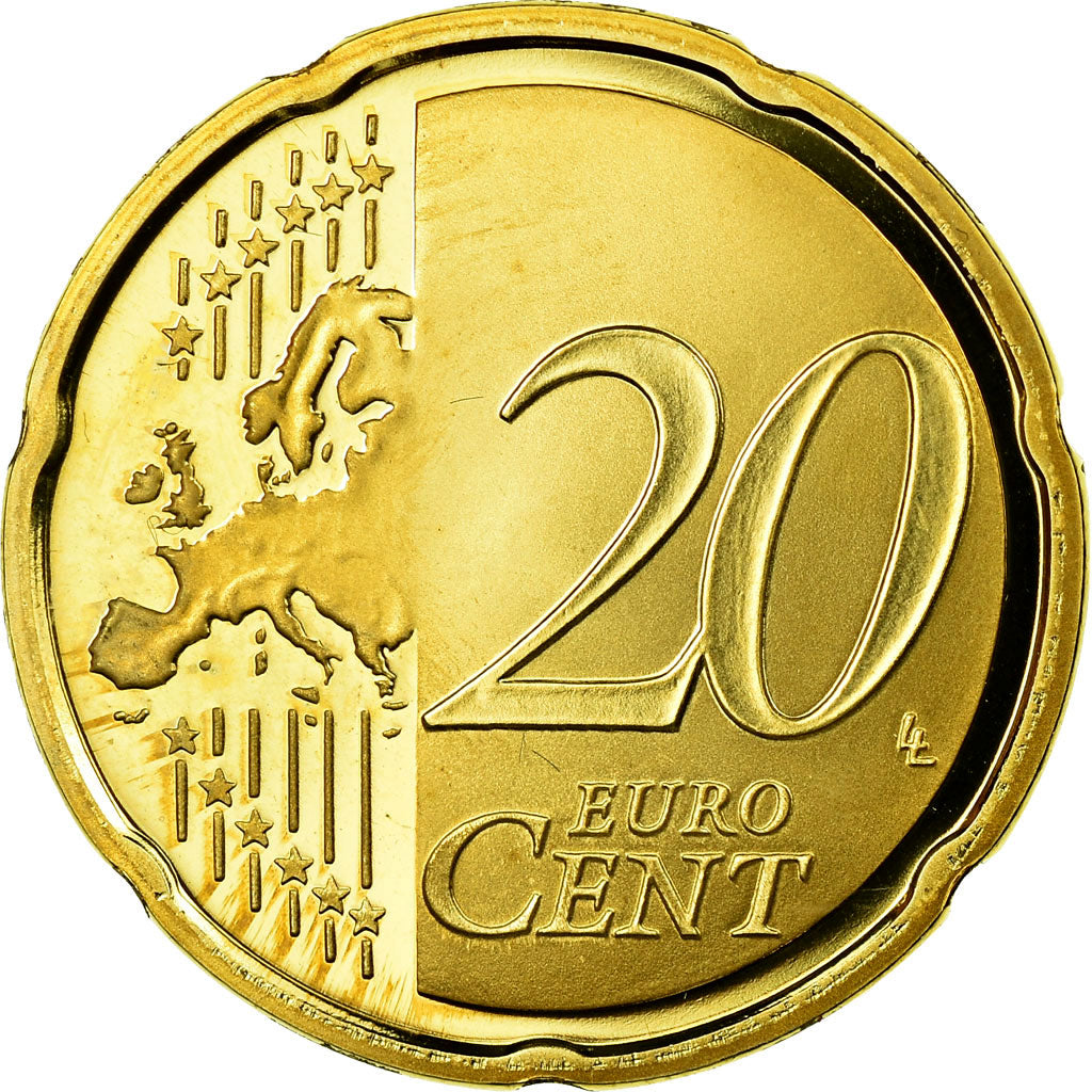 Francia, 20 Euro Cent, 2007, BE, FDC, Ottone, KM:1411