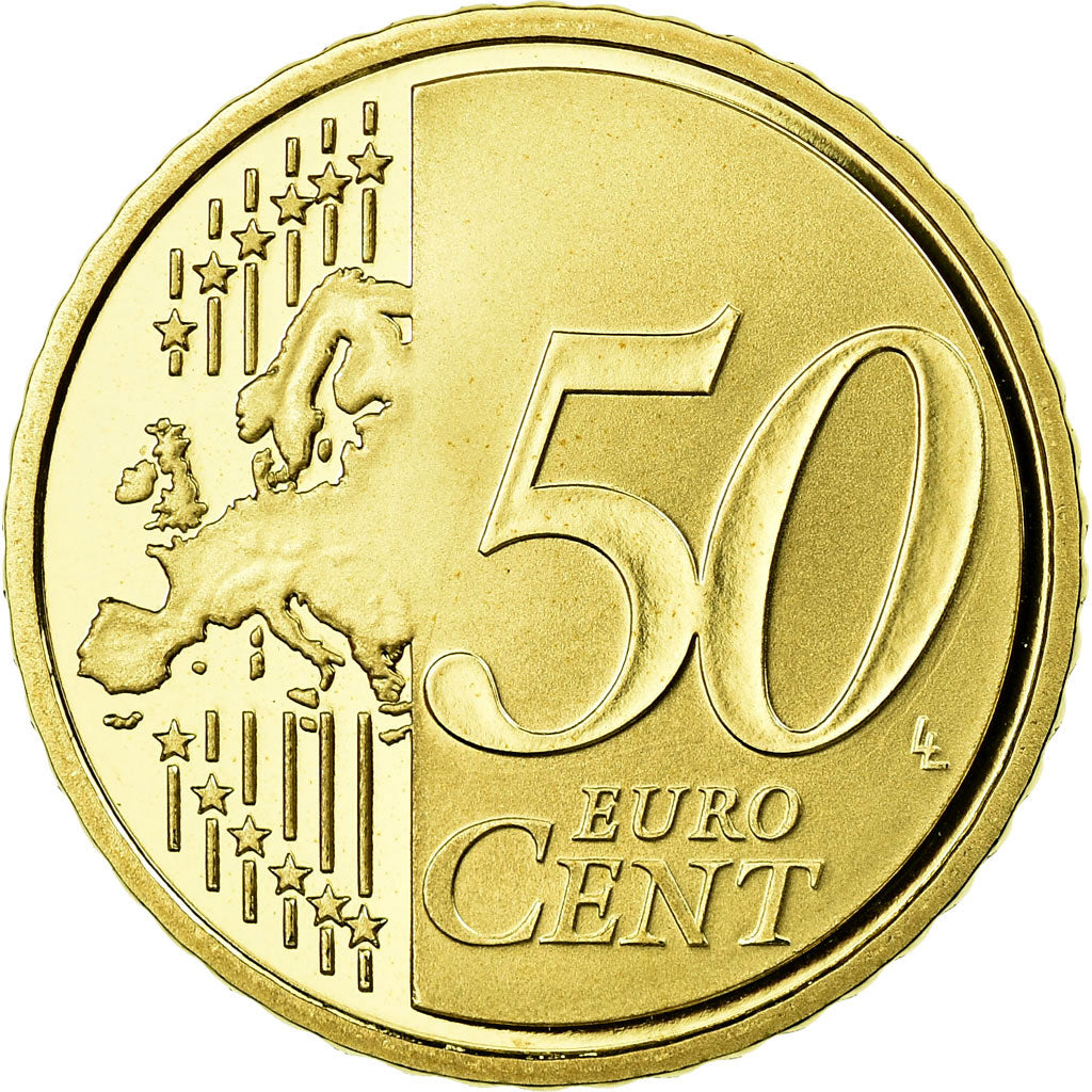 France, 50 Euro Cent, 2007, BE, MS(65-70), Brass, KM:1412