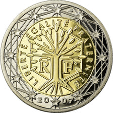 France, 2 Euro, 2007, BE, MS(65-70), Bi-Metallic, KM:1414
