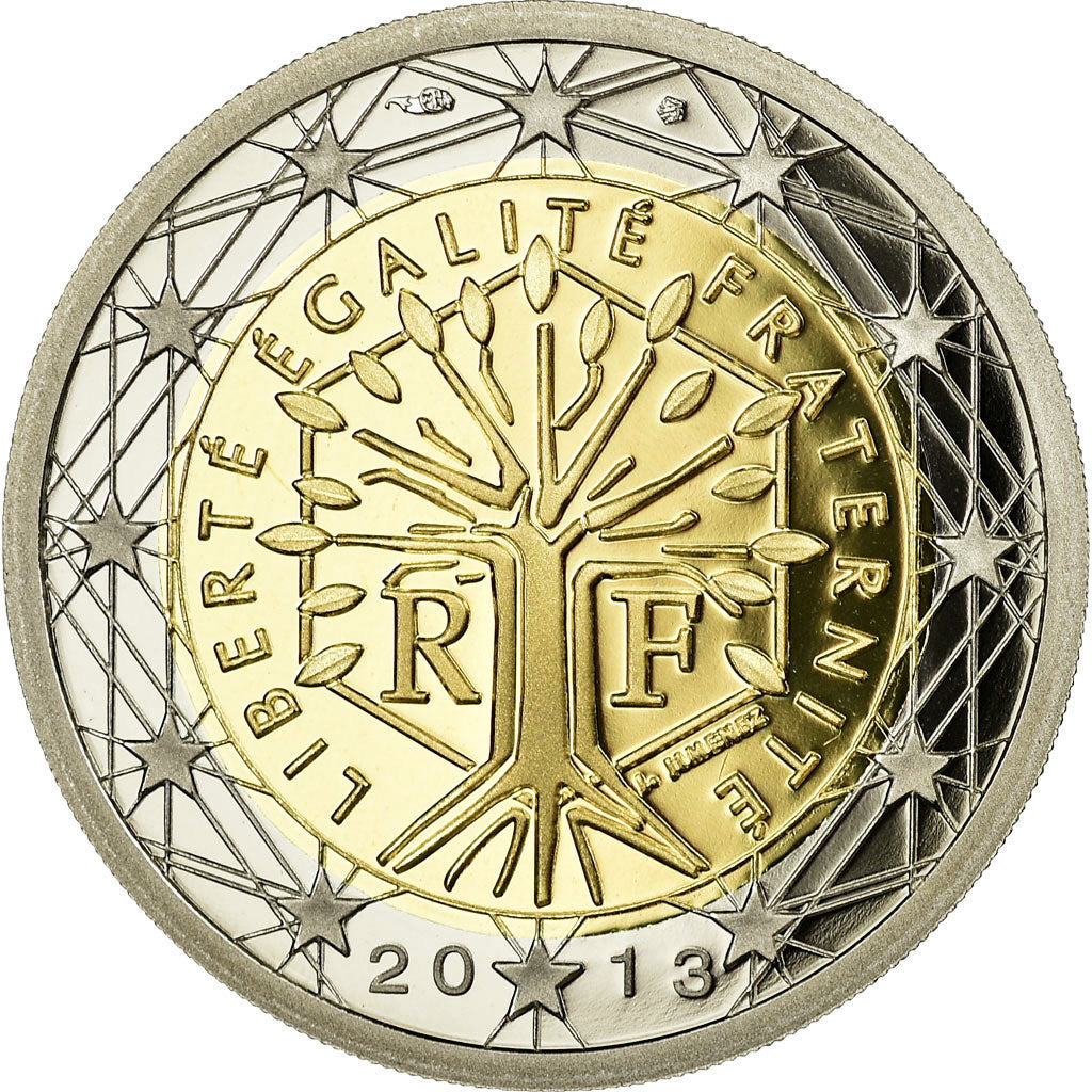 France, 2 Euro, 2013, BE, MS(65-70), Bi-Metallic, KM:1414