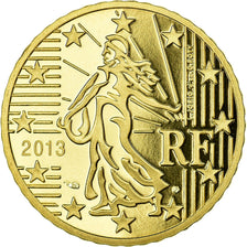 France, 50 Euro Cent, 2013, BE, MS(65-70), Brass, KM:1412