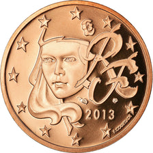 France, 5 Euro Cent, 2013, BE, MS(65-70), Copper Plated Steel, KM:1284