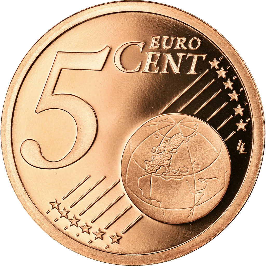 France, 5 Euro Cent, 2013, BE, MS(65-70), Copper Plated Steel, KM:1284
