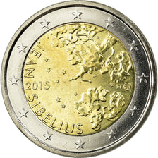 Finland, 2 Euro, Jean Sibelius, 2015, MS(65-70), Bi-Metallic