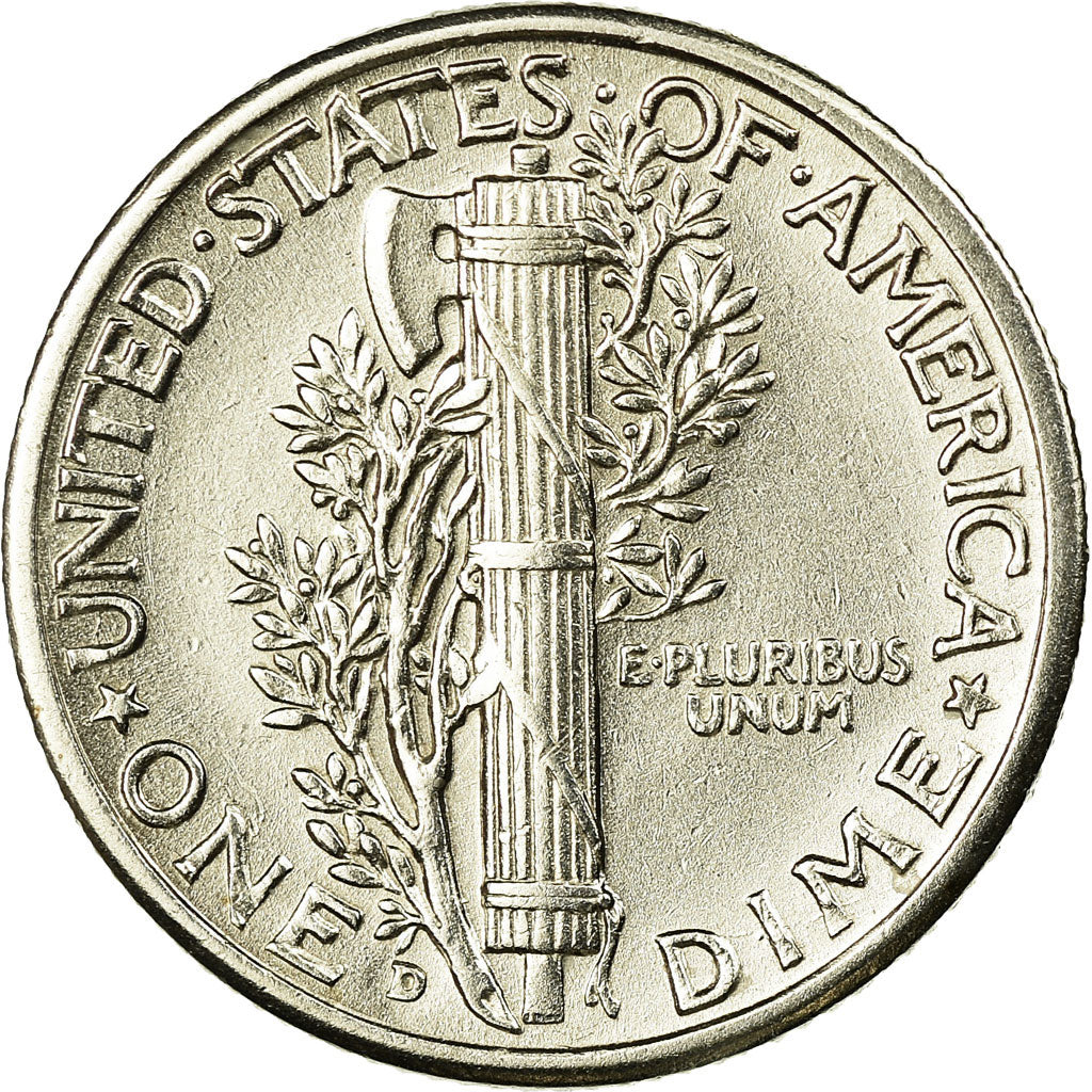 Coin, United States, Mercury Dime, Dime, 1943, U.S. Mint, Denver, MS(63)