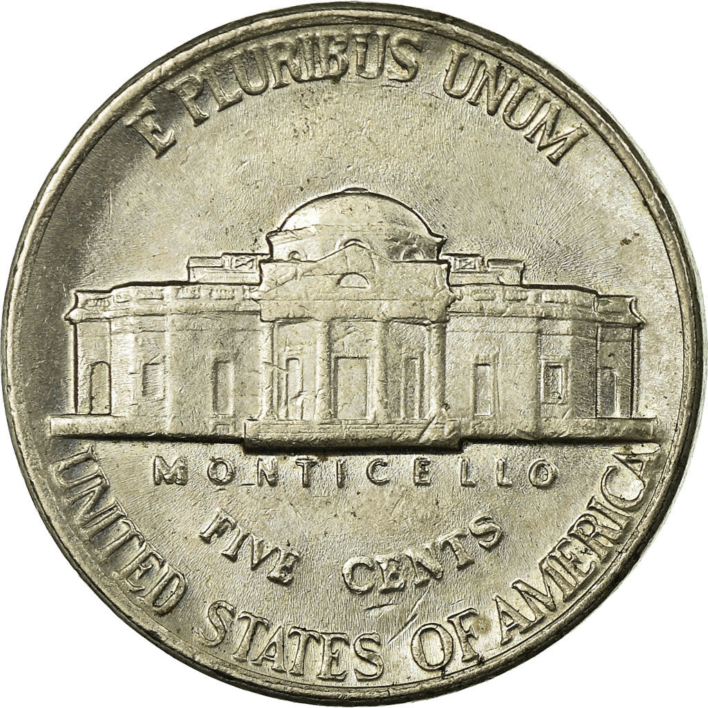 Moneta, USA, Jefferson Nickel, 5 Cents, 1987, U.S. Mint, Denver, AU(55-58)