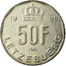 Coin, Luxembourg, Jean, 50 Francs, 1991, EF(40-45), Nickel, KM:66