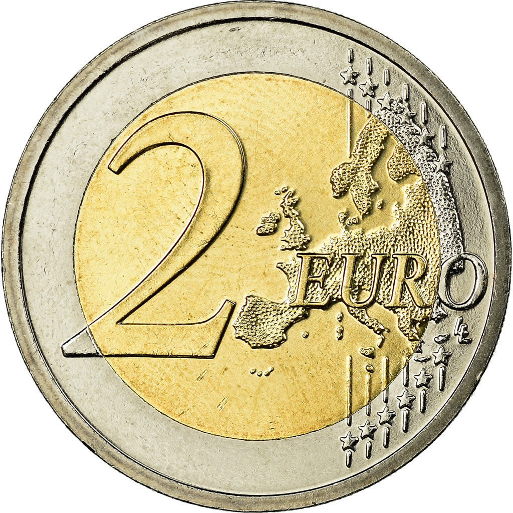 Slovénie, 2 Euro, Grotte de Postojna., 2013, Colorised, SUP, Bi-Metallic
