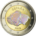 Spain, 2 Euro, Grotte d'Altamira, 2015, Colorised, MS(63), Bi-Metallic