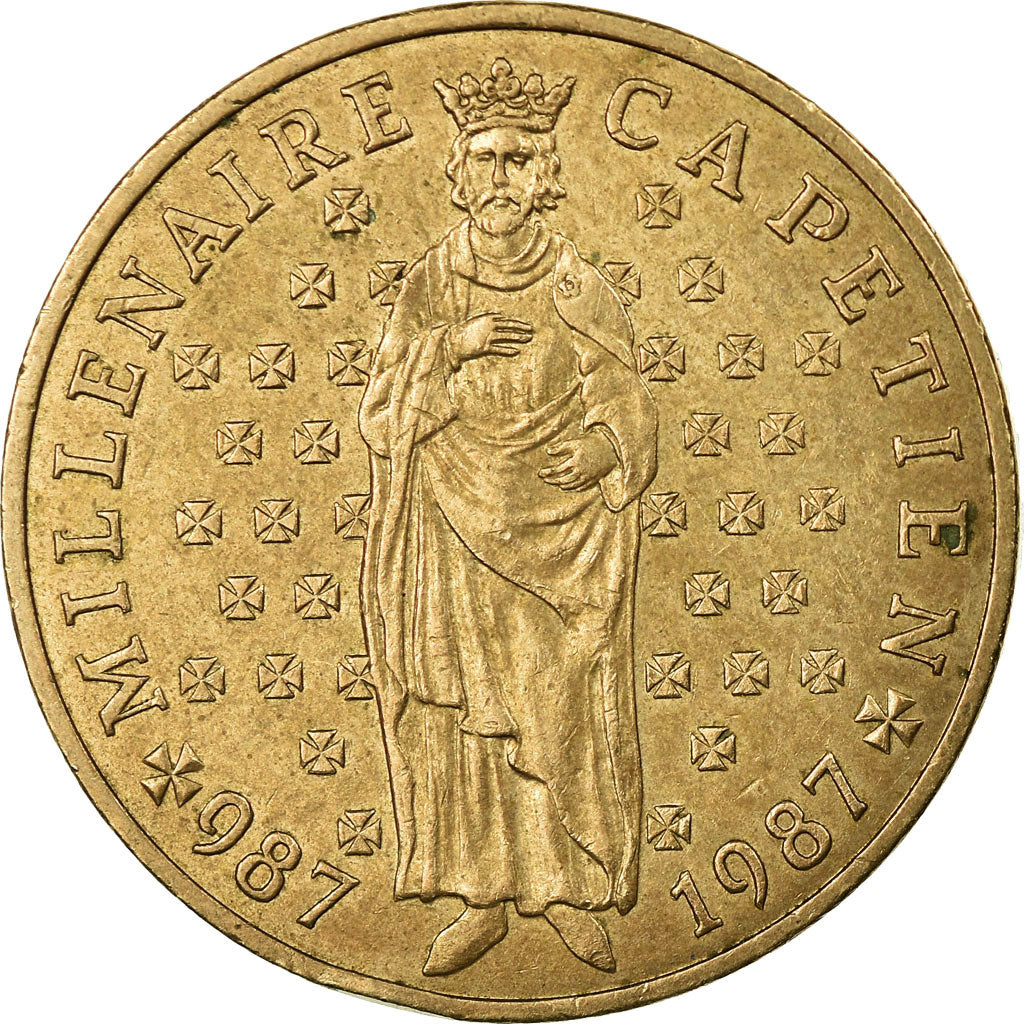 Moneda, Francia, 10 Francs, 1987, Paris, BC+, Níquel - bronce, KM:961d