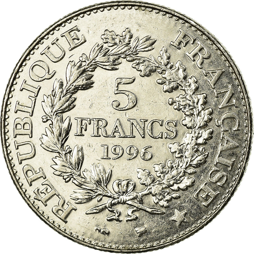 Monnaie, France, Hercule, 5 Francs, 1996, Paris, TB+, Nickel, Gadoury:777