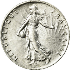 Coin, France, Semeuse, 50 Centimes, 1916, Paris, EF(40-45), Silver, KM:854
