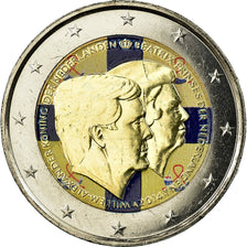 Netherlands, 2 Euro, Willem-Alexander, Beatrix Prinses, 2014, Colorised, MS(63)