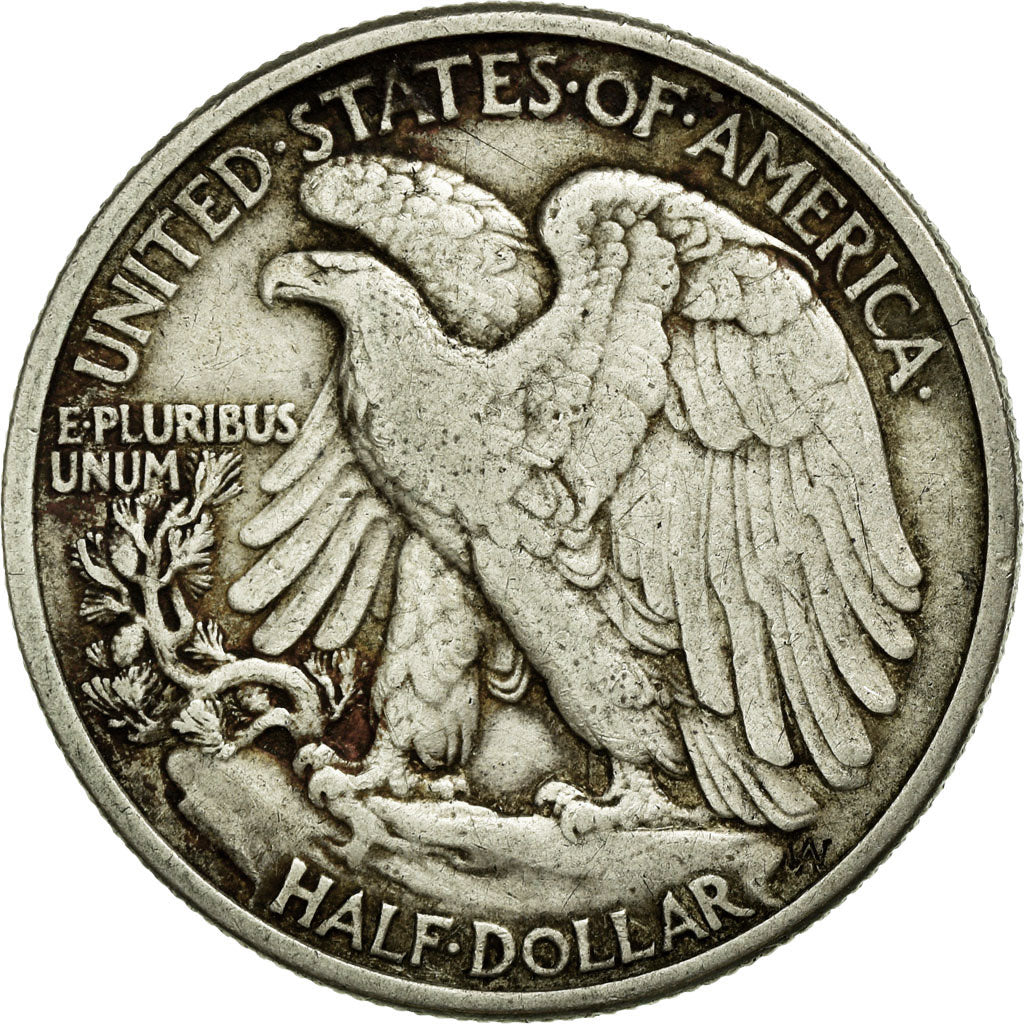 Coin, United States, Walking Liberty Half Dollar, Half Dollar, 1942, U.S. Mint