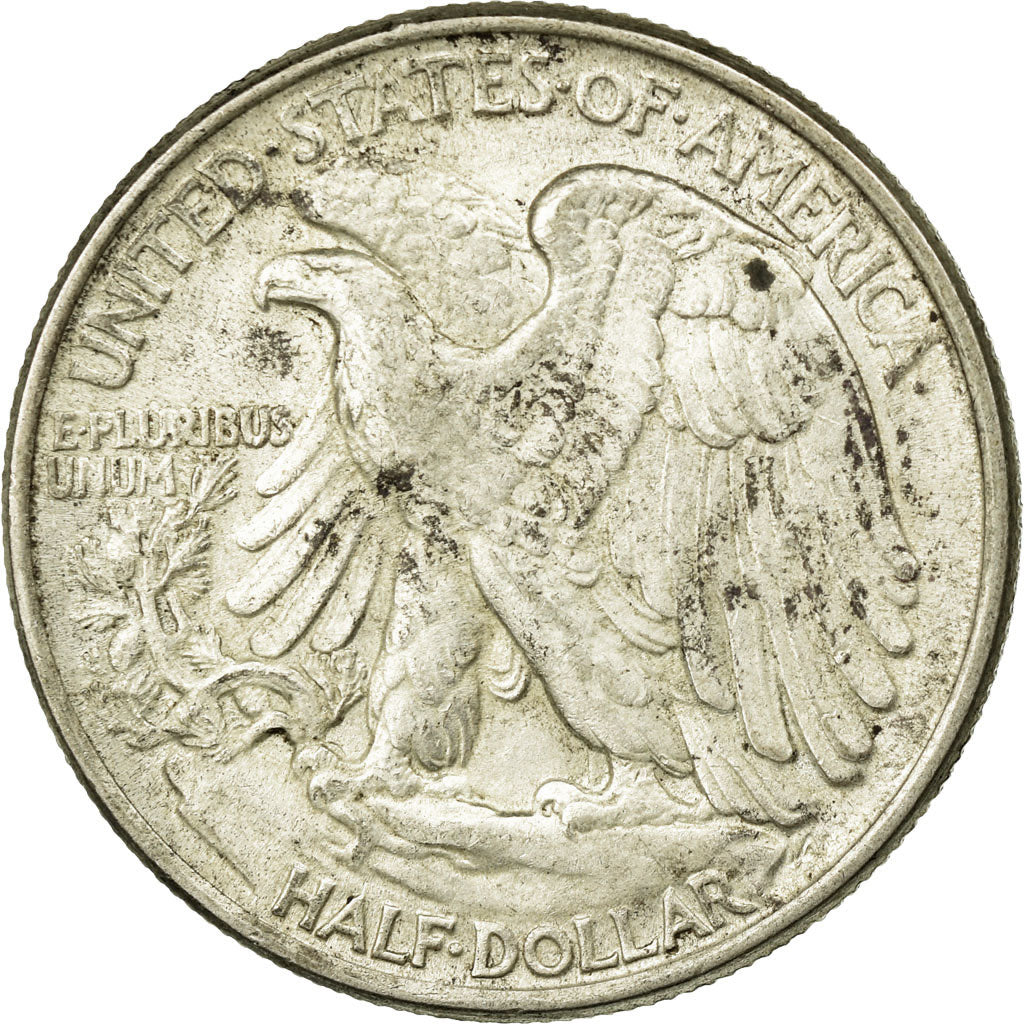 Coin, United States, Walking Liberty Half Dollar, Half Dollar, 1945, U.S. Mint