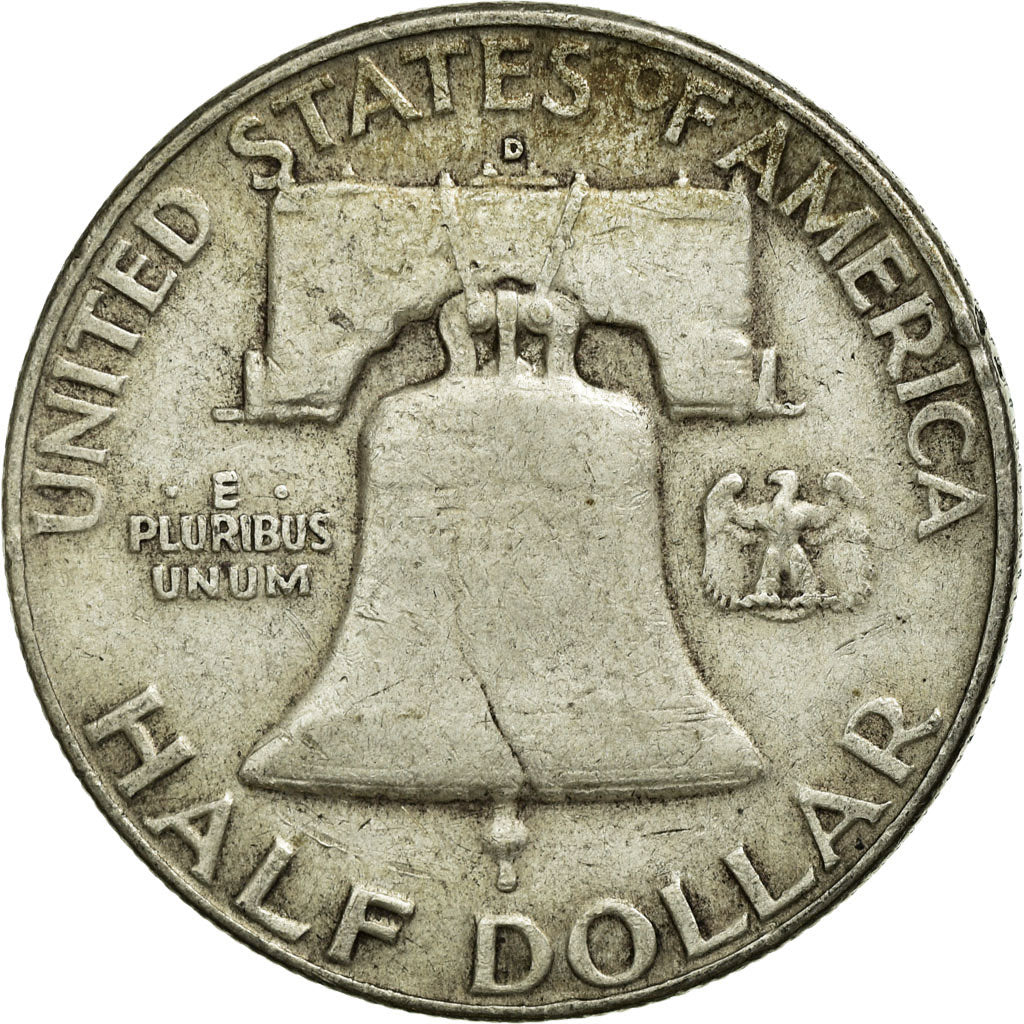 Coin, United States, Franklin Half Dollar, Half Dollar, 1960, U.S. Mint, Denver