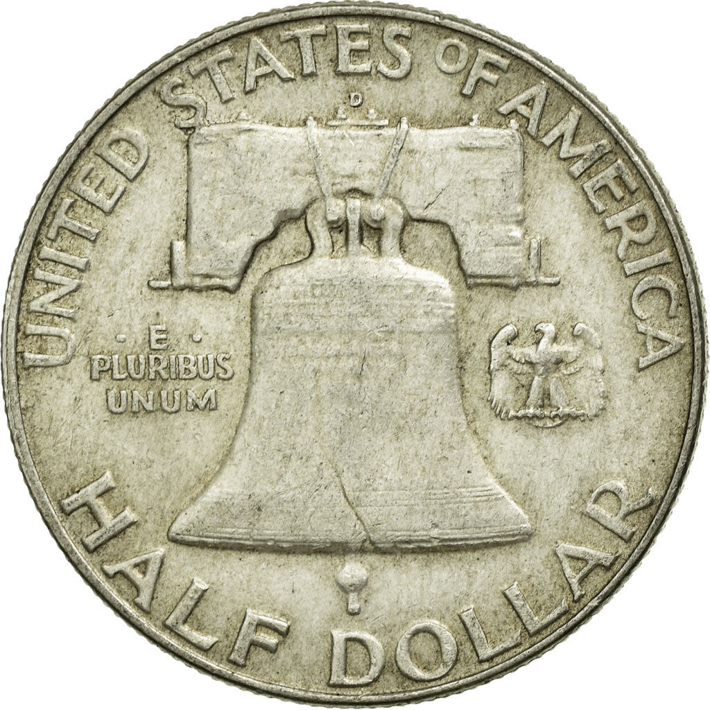 Coin, United States, Franklin Half Dollar, Half Dollar, 1963, U.S. Mint, Denver