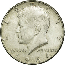 Coin, United States, Kennedy Half Dollar, Half Dollar, 1964, U.S. Mint