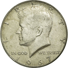 Coin, United States, Kennedy Half Dollar, Half Dollar, 1967, U.S. Mint