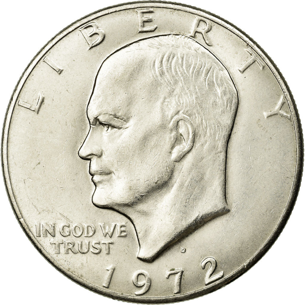 Coin, United States, Eisenhower Dollar, Dollar, 1972, U.S. Mint, Denver