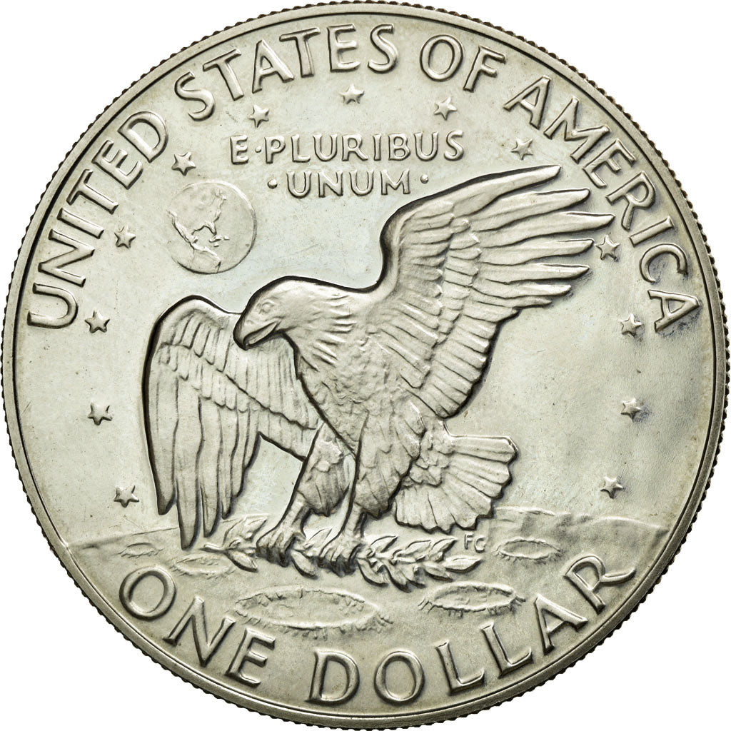 Coin, United States, Eisenhower Dollar, Dollar, 1977, U.S. Mint, San Francisco