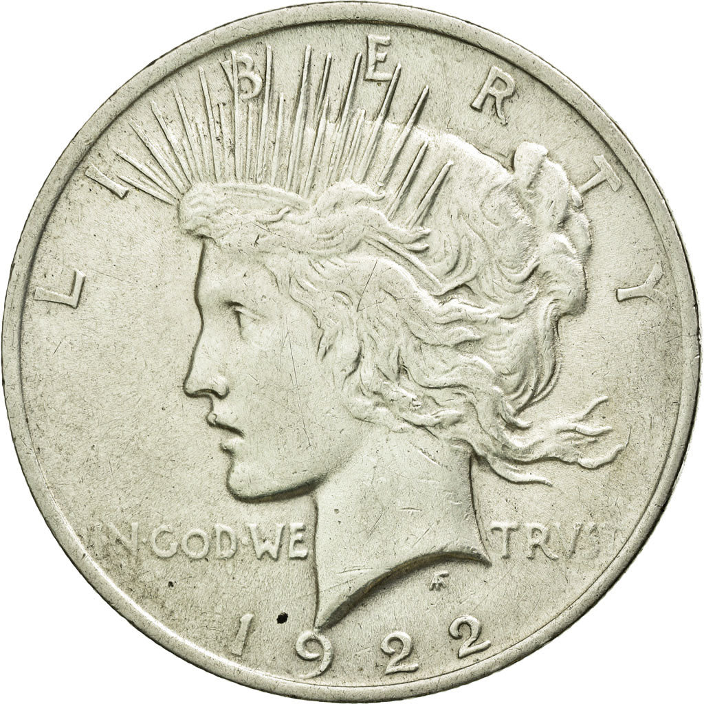 Coin, United States, Peace Dollar, Dollar, 1922, U.S. Mint, Philadelphia