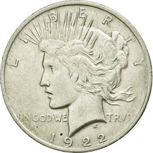 Coin, United States, Peace Dollar, Dollar, 1922, U.S. Mint, Philadelphia