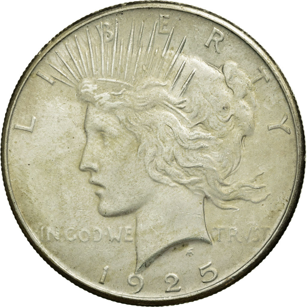 Coin, United States, Peace Dollar, Dollar, 1925, U.S. Mint, Philadelphia